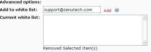 Whitelist an Address Whitelist an Address